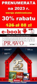 BUDOWNICTWO I PRAWO (kwartalnik E-BOOK plik PDF) - PRENUMERATA NA 2023 rok